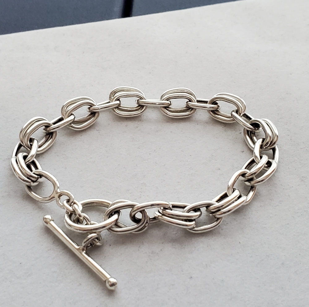 Sterling Double Link Bracelet ITALY